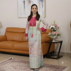 Panchrangi Pink Maxi