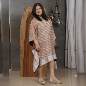 Serpentine Silk Wave Kaftan